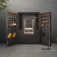 Laden Sie das Bild in den Galerie-Viewer, Aussenküche "la Maleta" mit el Maestro 60x40cm azado Grill