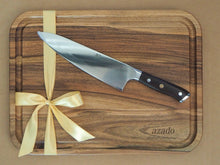Laden Sie das Bild in den Galerie-Viewer, Geschenkpaket (Schneidebrett Nussbaum + 87-STEAKart Messer nach Wahl)
