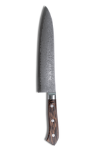 Laden Sie das Bild in den Galerie-Viewer, ISSHO TABERU Damast Gyuto Kochmesser 200mm matt