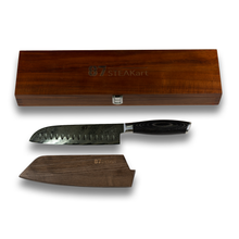 Laden Sie das Bild in den Galerie-Viewer, 87-STEAKart Damast Santokumesser