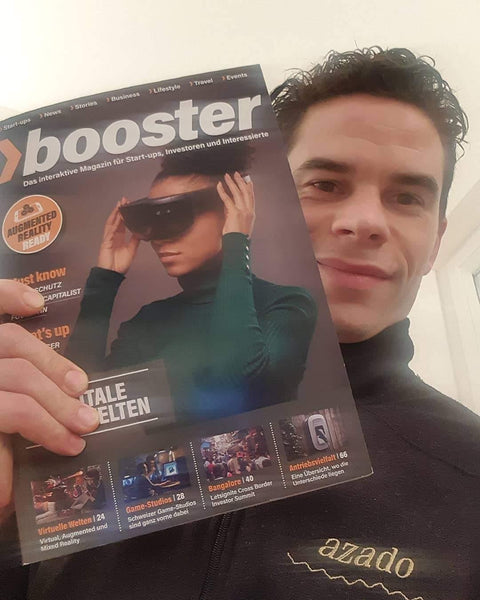 Der azado Premiumgrill im Booster Magazine