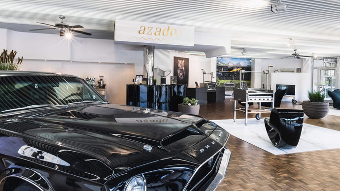 azado eröffnet neuen Showroom in ehemaliger Ferrari Garage