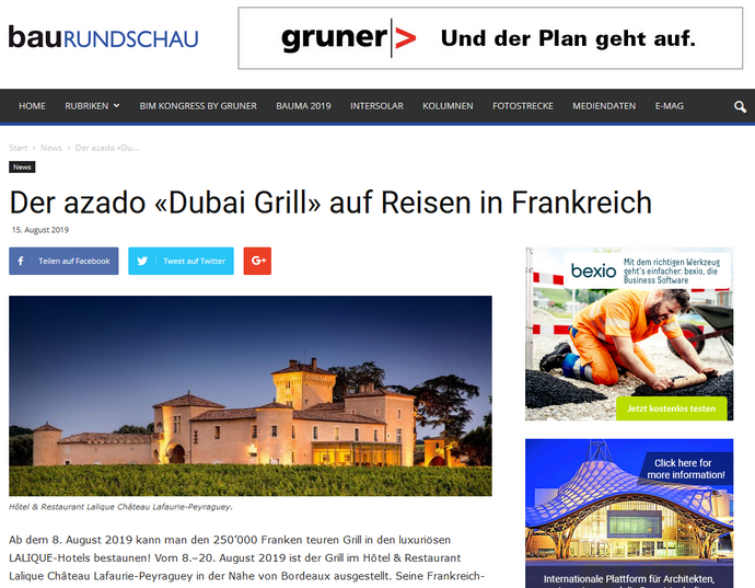 azado in der Baurundschau