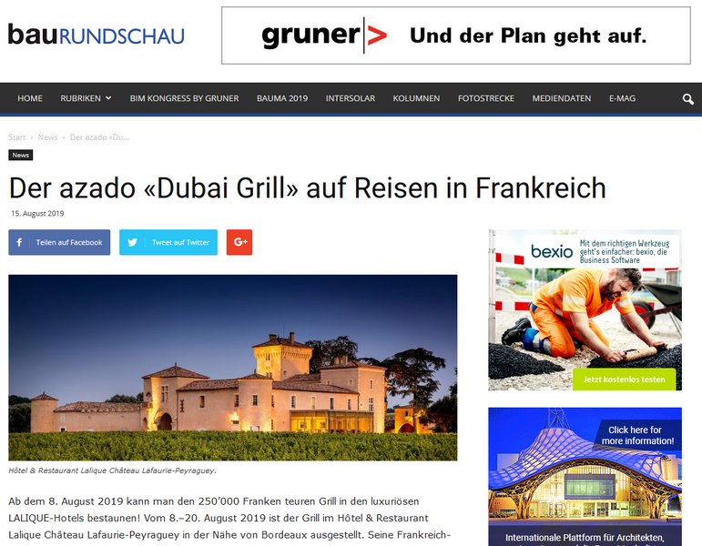 azado in der Baurundschau