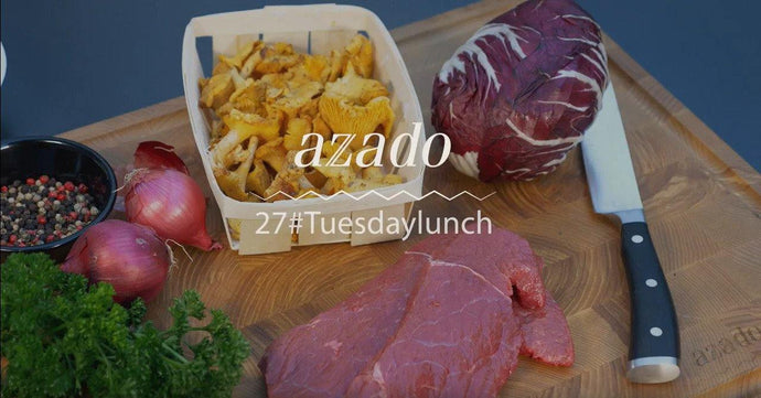 azado Grill Tuesdaylunch 27, Rehroulade mit Rotweinrisotto