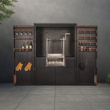 Laden Sie das Bild in den Galerie-Viewer, Aussenküche "la Maleta" mit el Maestro 60x40cm azado Grill
