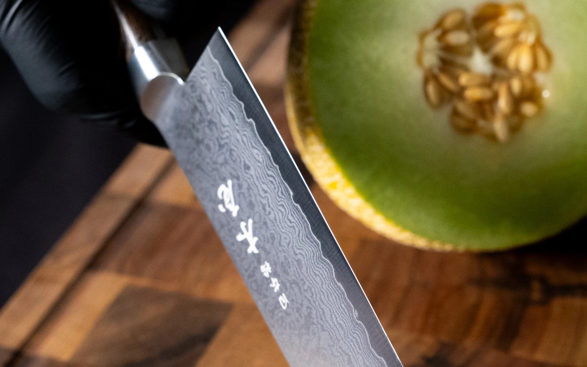 ISSHO TABERU Damast Gyuto Kochmesser 200mm matt – Bild 4