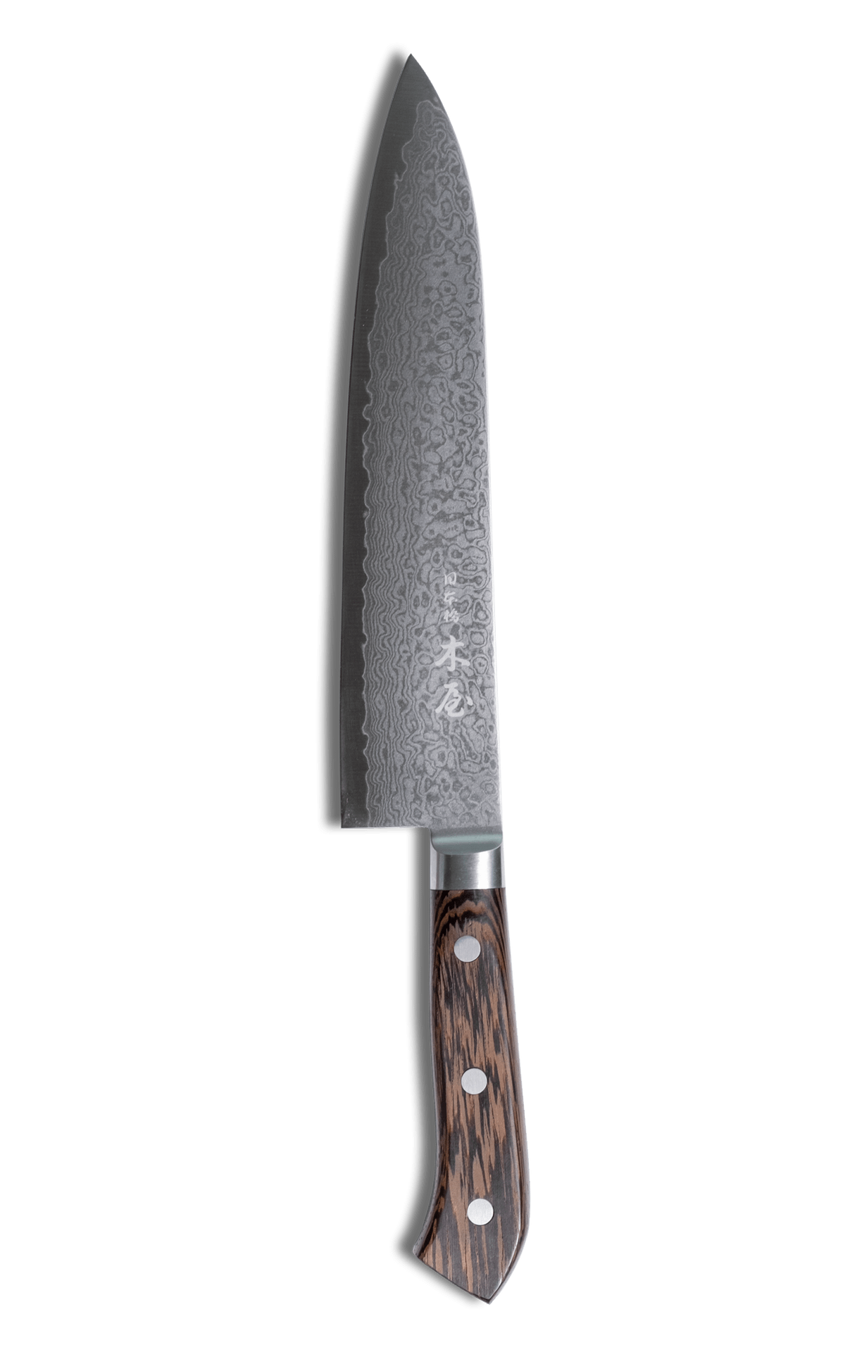 ISSHO TABERU Damast Gyuto Kochmesser 200mm matt