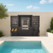 Laden Sie das Bild in den Galerie-Viewer, Aussenküche "la Maleta" mit el Maestro 60x40cm azado Grill
