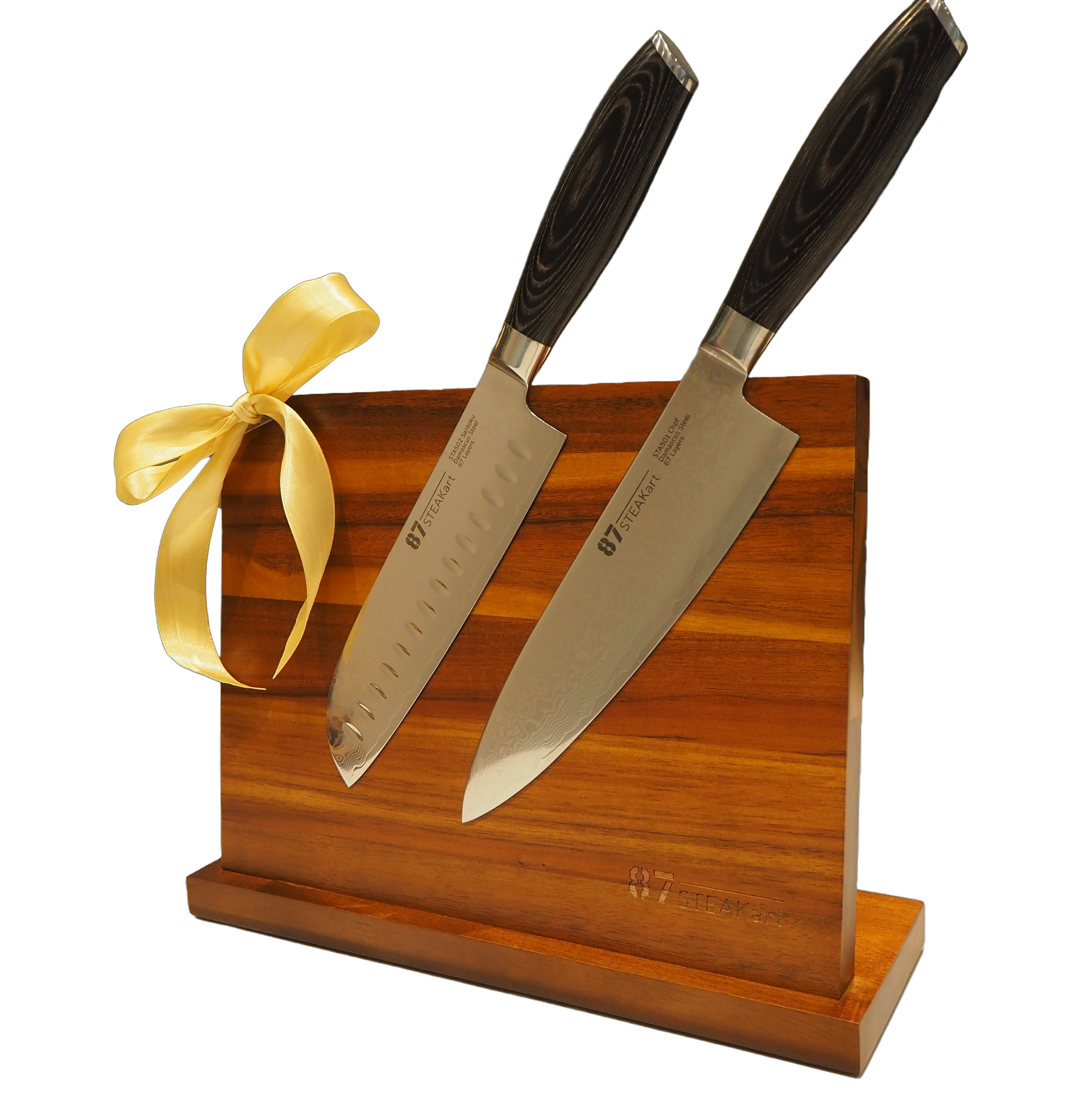 Geschenkpaket (Magnetständer 87-SteakART + 2 Messer nach Wahl)