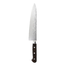 Chargez l'image dans la visionneuse de la galerie, ISSHO TABERU Gold Damast Gyuto Kochmesser 210mm
