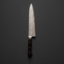 Chargez l'image dans la visionneuse de la galerie, ISSHO TABERU Gold Damast Gyuto Kochmesser 210mm freigestellt

