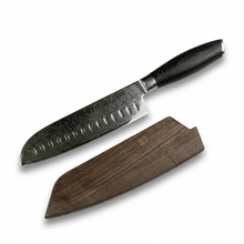 Laden Sie das Bild in den Galerie-Viewer, 87-STEAKart Damast Santokumesser

