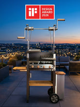 Laden Sie das Bild in den Galerie-Viewer, azado Grill El Jefesito 60x40cm mit Gaselement
