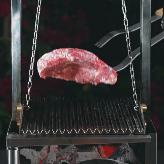 El Chiquito mini griglia A4 in acciaio inox, griglia da tavolo