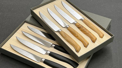WOK Steakmesser Set - 4er / Olivenholz – Bild 5