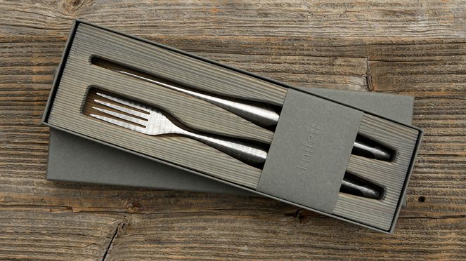 Swiss Knife Steakbesteck Damast – Bild 4