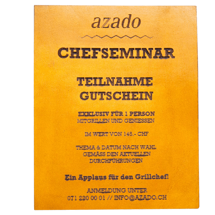 Gutschein azado Chefseminar - Azado AG