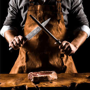 Forged Wetzstahl - Olivenholz