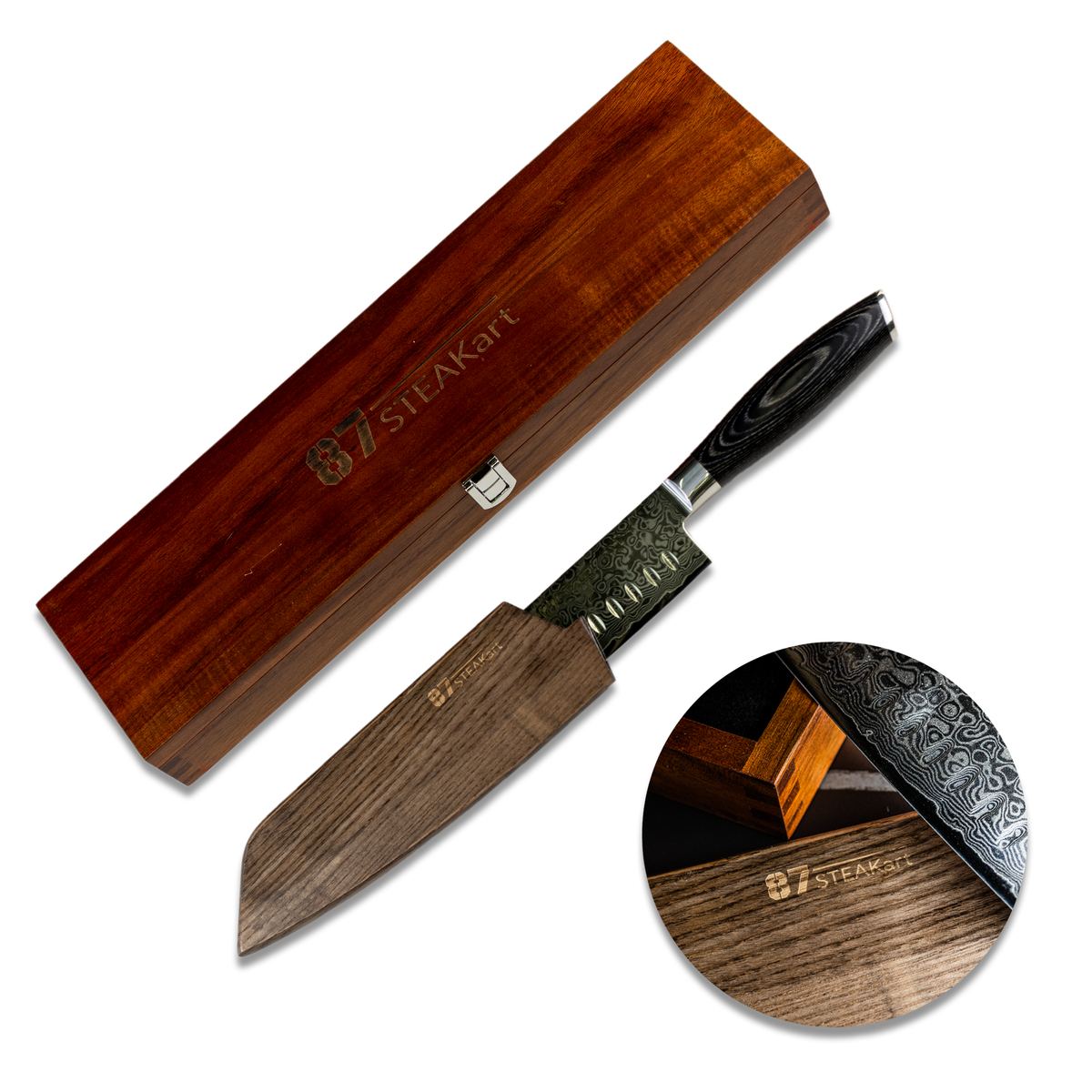 87-STEAKart Damast Santokumesser – Bild 6