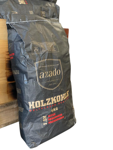 azado Holzkohle Original 4kg (Buchenholz)