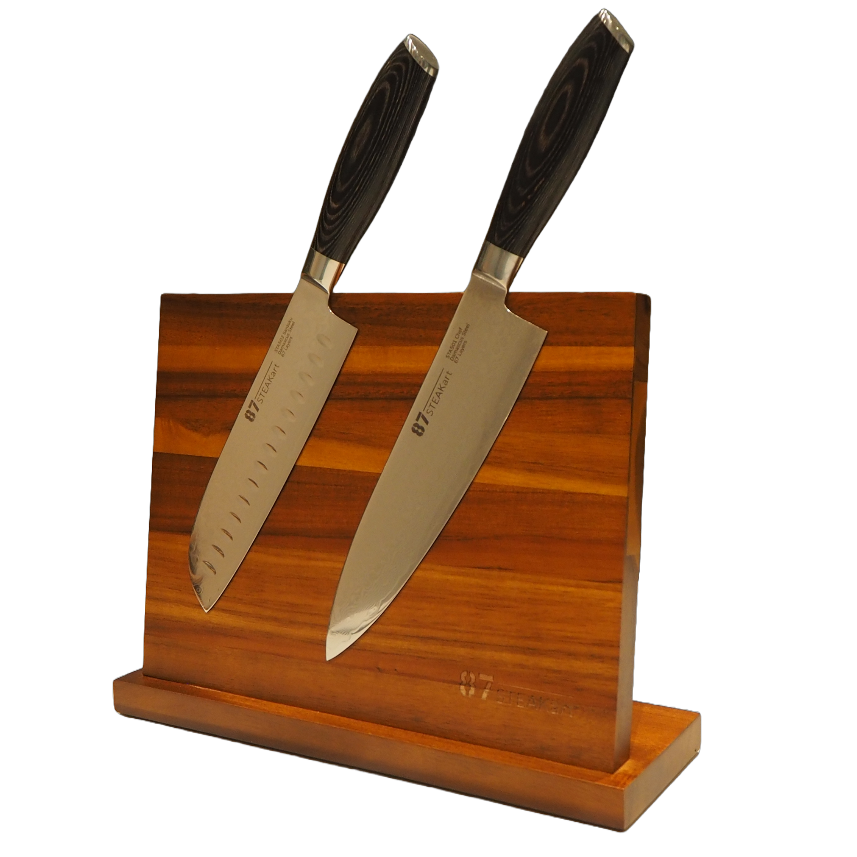Geschenkpaket (Magnetständer 87-SteakART + 2 Messer nach Wahl)