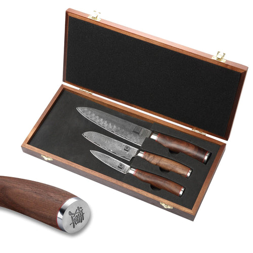 Zayiko 3er Damast Set Nussbaum - Azado AG