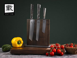 Zayiko 3er Damastmesser-Set Ahorn - Azado AG